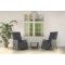 Meble ogrodowe technorattanowe Saloniki Light Grey / Grey