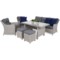 Meble ogrodowe technorattanowe California White / Grey