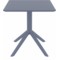 Meble ogrodowe Siesta Mila Sky 70 cm Dark Grey 2+1