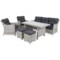 Meble ogrodowe technorattanowe California Light Grey / Grey Melange