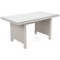 Narożny zestaw mebli ogrodowych prawy Alicante White / Grey