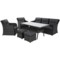 Meble ogrodowe technorattanowe Bergamo Elegant Grey / Grey Melange