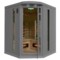 Sauna infrared narożna DH3C Grey z koloroterapią