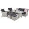 Meble ogrodowe technorattanowe California Light Grey / Grey Melange