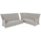 Narożny zestaw mebli ogrodowych prawy Alicante White / Grey