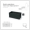 Donica ogrodowa Prosperplast Coro Case Charcoal 58 l
