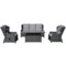 Meble ogrodowe technorattanowe Palermo Grey / Grey Melange