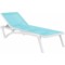 Leżak ogrodowy Siesta Pacific White / Turquoise
