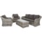 Meble ogrodowe technorattanowe Foggia Light Grey / Grey