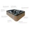 Wanna ogrodowa z hydromasażem Aquess Ecstatic 8203 7-osobowa Midnight Espresso / OAK