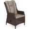 Meble ogrodowe technorattanowe Bristol 230 cm 7+1 + Fotel technorattanowy Bristol Relax Brown Mat / Brown Melange
