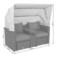 Sofa ogrodowa z baldachimem Michigan Grey / Grey Melange