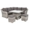 Narożny zestaw mebli ogrodowych Foggia Basic Light Grey / Grey