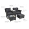 Sofa ogrodowa Milos Plus Grey / Grey Melange