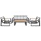 Meble ogrodowe aluminiowe Rimini Dark Grey / Beige Melange