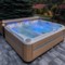 Wanna ogrodowa z hydromasażem Aquess Ecstatic 8203 7-osobowa Sterling White / OAK