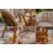 Meble ogrodowe rattanowe Bahama Orange / Latte 3+1