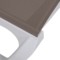 Leżak ogrodowy Monako White / Taupe