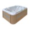 Wanna ogrodowa z hydromasażem Aquess Sensation 6102 3-osobowa Sterling White / OAK