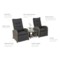 Meble ogrodowe technorattanowe Saloniki Light Grey / Grey