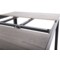 Meble ogrodowe aluminiowe Capri 145 cm Black / Light Grey Dallas Grey / Grey 6+1 