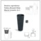 Donica ogrodowa Tubra Round Slim Black Granite 31 l