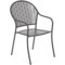 Krzesło ogrodowe metalowe Maja Round Grey