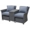 Sofa ogrodowa Milos Plus Grey / Grey Melange