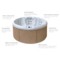Wanna ogrodowa z hydromasażem Aquess Recharge 3101 7-osobowa Sterling White / OAK