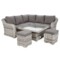 Narożny zestaw mebli ogrodowych Foggia Basic Light Grey / Grey