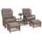 Meble ogrodowe technorattanowe Corfu Light Brown / Beige Melange