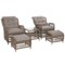 Meble ogrodowe technorattanowe Corfu Light Brown / Beige Melange