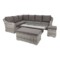 Narożny zestaw mebli ogrodowych Foggia Plus Light Grey / Grey
