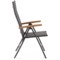 Krzesło ogrodowe aluminiowe Florencja Black / Brown