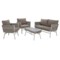 Meble ogrodowe technorattanowe Tasos Cream / Latte