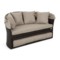 Sofa ogrodowa z baldachimem Sydney Beige / Brown Melange
