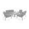 Zestaw mebli aluminiowych Turyn Dark Grey / Grey Melange