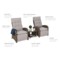 Meble ogrodowe technorattanowe Saloniki Brown / Beige