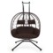 Fotel wiszący 2-osobowy Lugo Black / Brown 