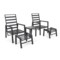 Meble ogrodowe aluminiowe Morton Dark Grey / Grey Melange