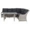 Narożnik technorattanowy prawy Alicante Light Grey / Grey Melange