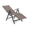Zestaw krzeseł ogrodowych aluminiowych Ibiza Relax Grey / Taupe