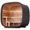 Sauna fińska zewnętrzna Leil® Saunas Black Cube Classic 4-osobowa