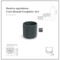 Donica ogrodowa Coro Round Graphite 19 l