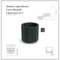 Donica ogrodowa Prosperplast Coro Round Charcoal 34 l