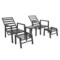 Meble ogrodowe aluminiowe Morton Dark Grey / Grey Melange