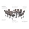 Meble ogrodowe aluminiowe Ibiza 185 cm Grey / Taupe 8+1