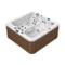 Wanna ogrodowa z hydromasażem Aquess Zenya 5102 Brown 6-osobowa