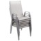 Krzesło ogrodowe metalowe Sevilla Silver / Ecru