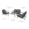 Meble ogrodowe aluminiowe Como Grey / Grey